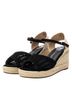 XTI Black Women's Wedge Sandals Size 6 - photo 4