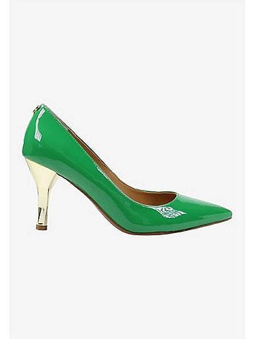 J. Renee Women's Kanan Slip On Pumps in Green Patent (view 1)