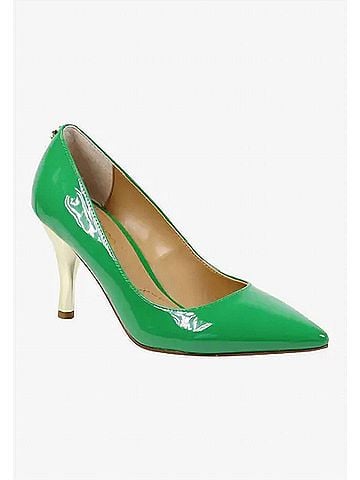 J. Renee Women's Kanan Slip On Pumps in Green Patent (view 2)