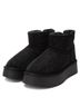 XTI Black Women's Winter Suede Booties Size 6 - photo 4