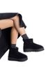 XTI Black Women's Winter Suede Booties Size 6 - photo 5