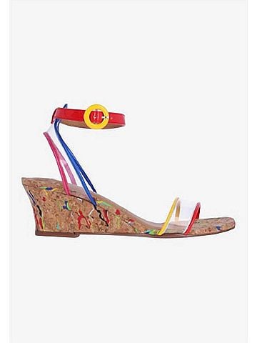 J. Renee Women's Lavinia Ankle Strap Sandals in Clear/Multi/Natural (view 1)