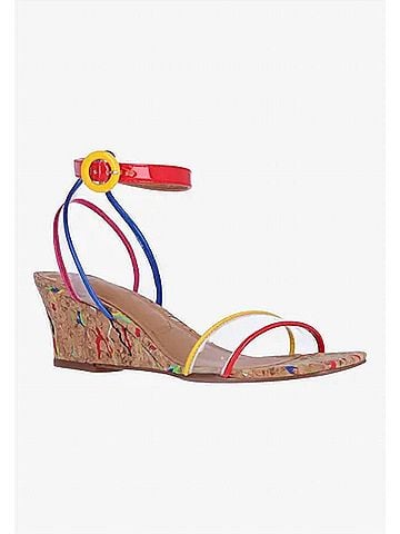 J. Renee Women's Lavinia Ankle Strap Sandals in Clear/Multi/Natural (view 2)