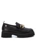 XTI Black Women's Leather Moccasins Size 7 - photo 1