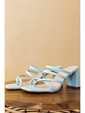 Qupid Women's Kerstin High Heels in Light Blue (view 2)