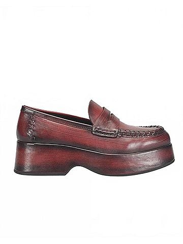 Kork-Ease Women's Pixie Loafers in Dark Red Brick (view 1)