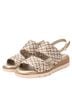 XTI Gold Women's Woven Sandals Size 6 - photo 4