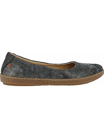 El Naturalista Women's Coral Fantasy Flat Shoes in Carbon (view 1)