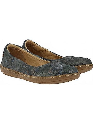 El Naturalista Women's Coral Fantasy Flat Shoes in Carbon (view 2)