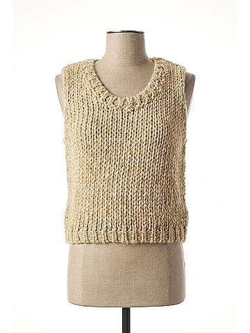 Steve Madden Eleny Sweater Vest in Dusty Taupe (view 1)