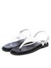 XTI White Women's Flat Slingback Sandals Size 7 - photo 4