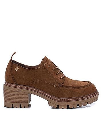 XTI Women's Suede Heeled Oxfords (view 1)
