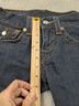 True Religion 100% Cotton Solid Blue Jeans Size 27 waist - photo 5