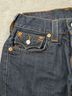 True Religion 100% Cotton Solid Blue Jeans Size 27 waist - photo 6