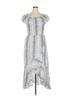 Express 100% Polyester Stripes Gray Express Casual Dress Size XL - photo 1