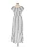 Express 100% Polyester Stripes Gray Express Casual Dress Size XL - photo 2