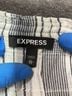 Express 100% Polyester Stripes Gray Express Casual Dress Size XL - photo 4