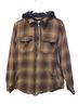 EMPIRE Plaid Brown Black Tan Jacket Size L - photo 1