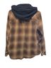 EMPIRE Plaid Brown Black Tan Jacket Size L - photo 2