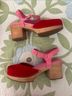 Charlotte Stone Solid Red Pink Mule/Clog Size 10 - photo 4