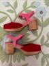 Charlotte Stone Solid Red Pink Mule/Clog Size 10 - photo 3