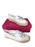 Tory Burch White Flats Size 7 1/2 - photo 1
