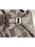 Coach Print Silver Gray Leather Hobo One size - photo 5