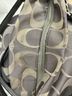 Coach Print Silver Gray Leather Hobo One size - photo 9