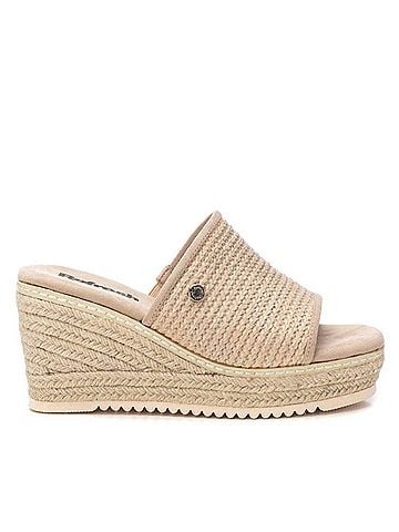 XTI Women's Wedge Sandals in Beige (view 1)