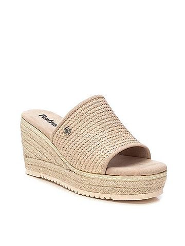 XTI Women's Wedge Sandals in Beige (view 2)