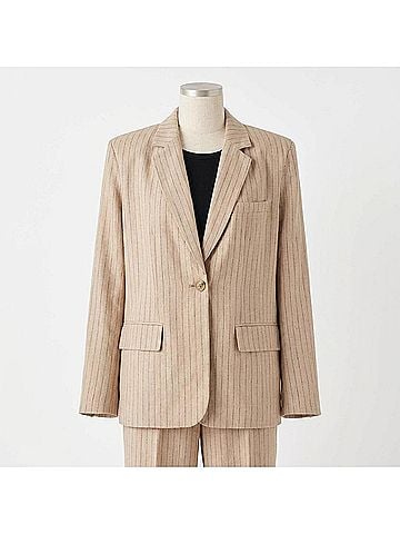 Steve Madden Imaan Blazer in Wood Thrush (view 1)