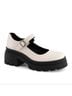 Andrea Solid Brown Women's Mary Jane Platform Pump Size 9 - photo 1