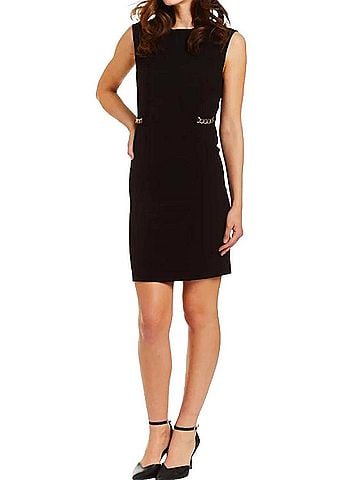 Drew Ruby Side Chain Dress in Black (view 2)