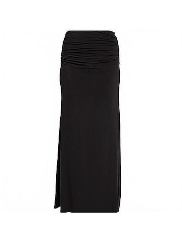 LA Made Nonna Maxi Skirt in Black (view 1)