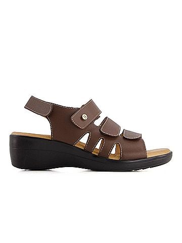 Andrea Women's Premium Comfort Wedge Fisherman Leather Sandals (view 1)