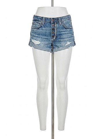 Free People Romeo Rolled Cut Off Short in Vintage Denim (view 1)