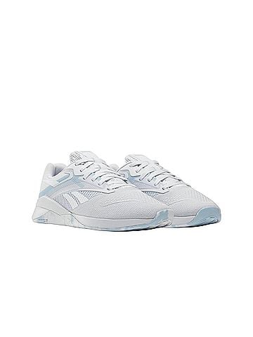 Reebok Women's Nano X4 Shoes in Moon/Soft Blue/Footwear White (view 2)