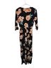 Forever 21 Floral Black Multi Color Jumpsuit Size S - photo 2