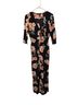 Forever 21 Floral Black Multi Color Jumpsuit Size S - photo 1
