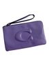 Coach Purple Leather Wristlet One size - photo 1