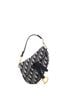Christian Dior 100% Canvas Plain Blue Saddle Handbag Oblique Canvas Mini One size - photo 1