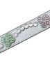 B.B. Simon 100% Leather Floral Multi Color Silver Belt Size XL - photo 4