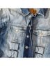 Dollhouse 100% Cotton Solid Blue Denim Jacket Size S - photo 7