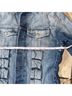 Dollhouse 100% Cotton Solid Blue Denim Jacket Size S - photo 3