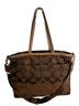 Coach Print Brown Leather Tote One size - photo 2