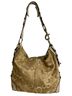 Coach Print Tan Brown Ivory Leather Hobo One size - photo 2
