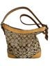 Coach Print Brown Tan Leather Crossbody Bag One size - photo 1