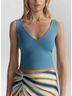 A.L.C. Blue Ani Top in Atlantic Size L - photo 4