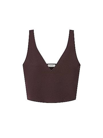A.L.C. Ani Top in Deepest Brown (view 1)