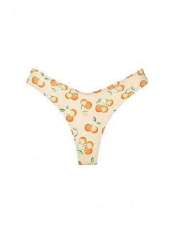 Montce Lulu Mid Rise Bikini Bottom in Cherry Sherbet (view 1)